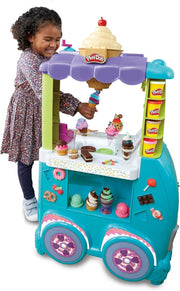 Kids Ice Cream Truck Playset Play Dough Kitchen Van Sounds 27 Accessories