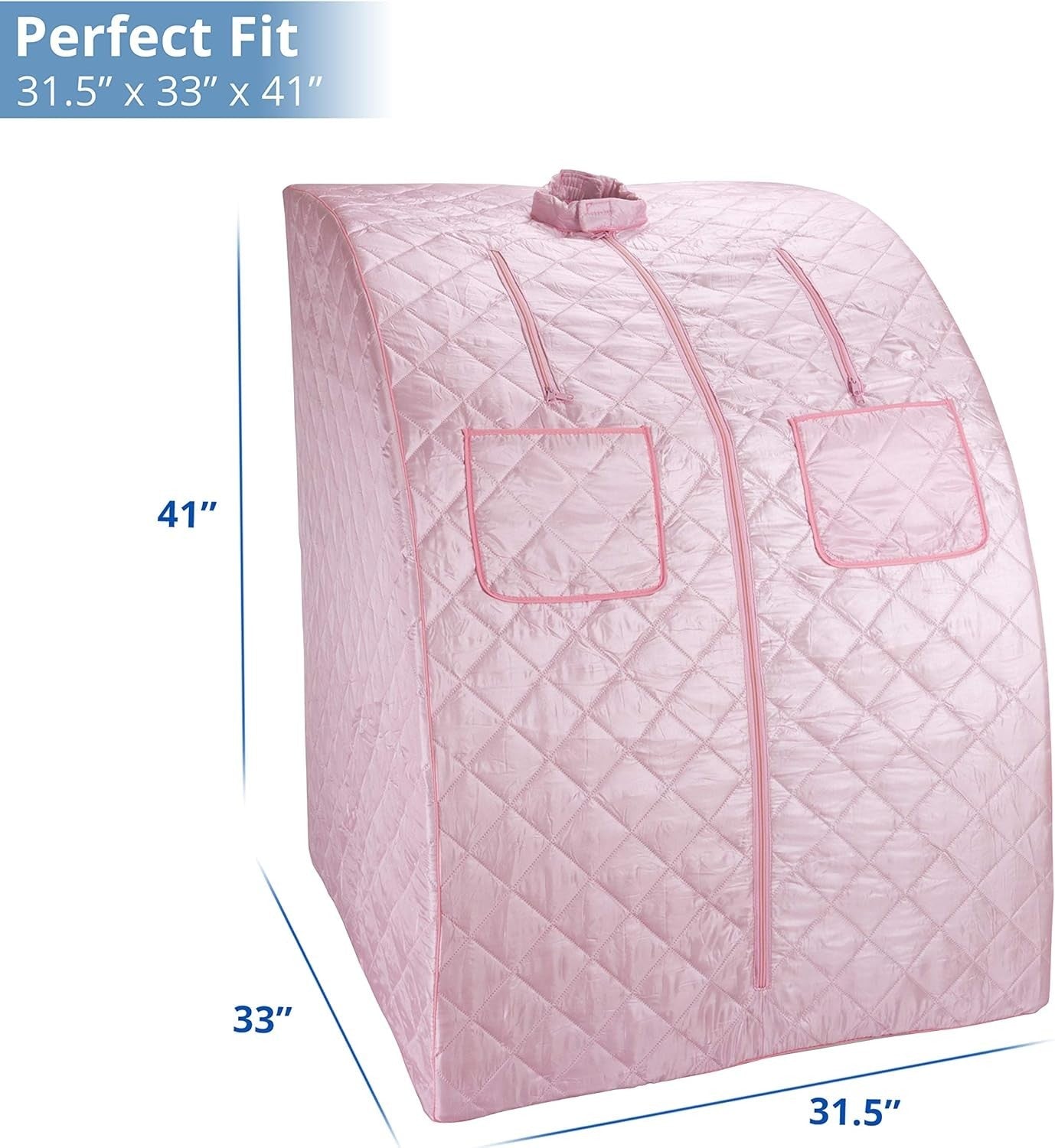 Oversized Portable Steam Sauna Home Spa 800W Timer Detox Weight Loss Chair Light