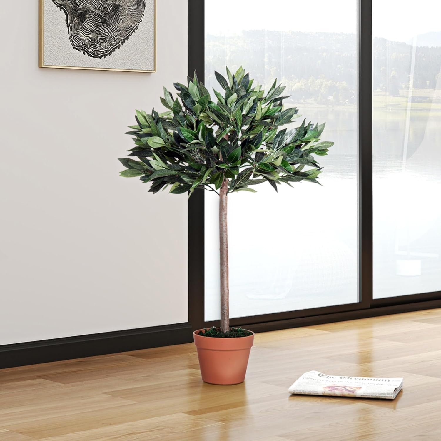 Artificial Olive Tree 90cm Faux Green Plant with Pot Mediterranean Home Decor