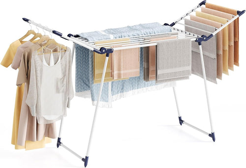 Large Foldable Clothes Airer Winged Drying Rack Indoor Outdoor Space Saving