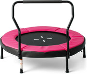 40 Inch Kids Trampoline with Foam Handle No-Gap Safety Pad Indoor Outdoor