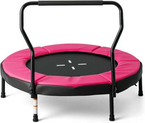 40 Inch Kids Trampoline with Foam Handle No-Gap Safety Pad Indoor Outdoor
