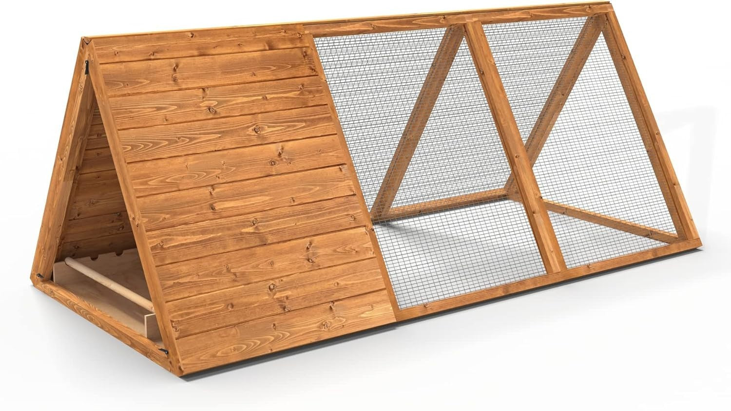 6ft Wooden Chicken Ark Coop Large Hen House Run