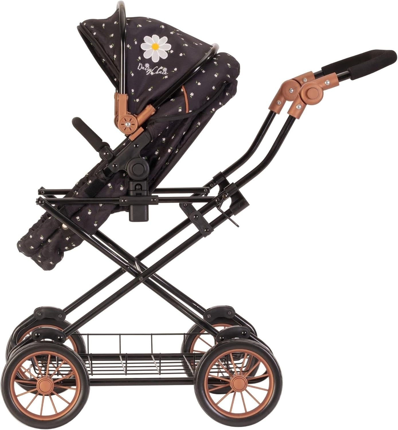 Travel System Doll Pram Adjustable Handle Tall Kids Pushchair 5–9Y