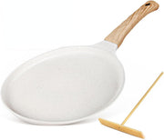 10in Non Stick Dosa Crepe Pan with Spreader Ceramic Pancake Tortilla