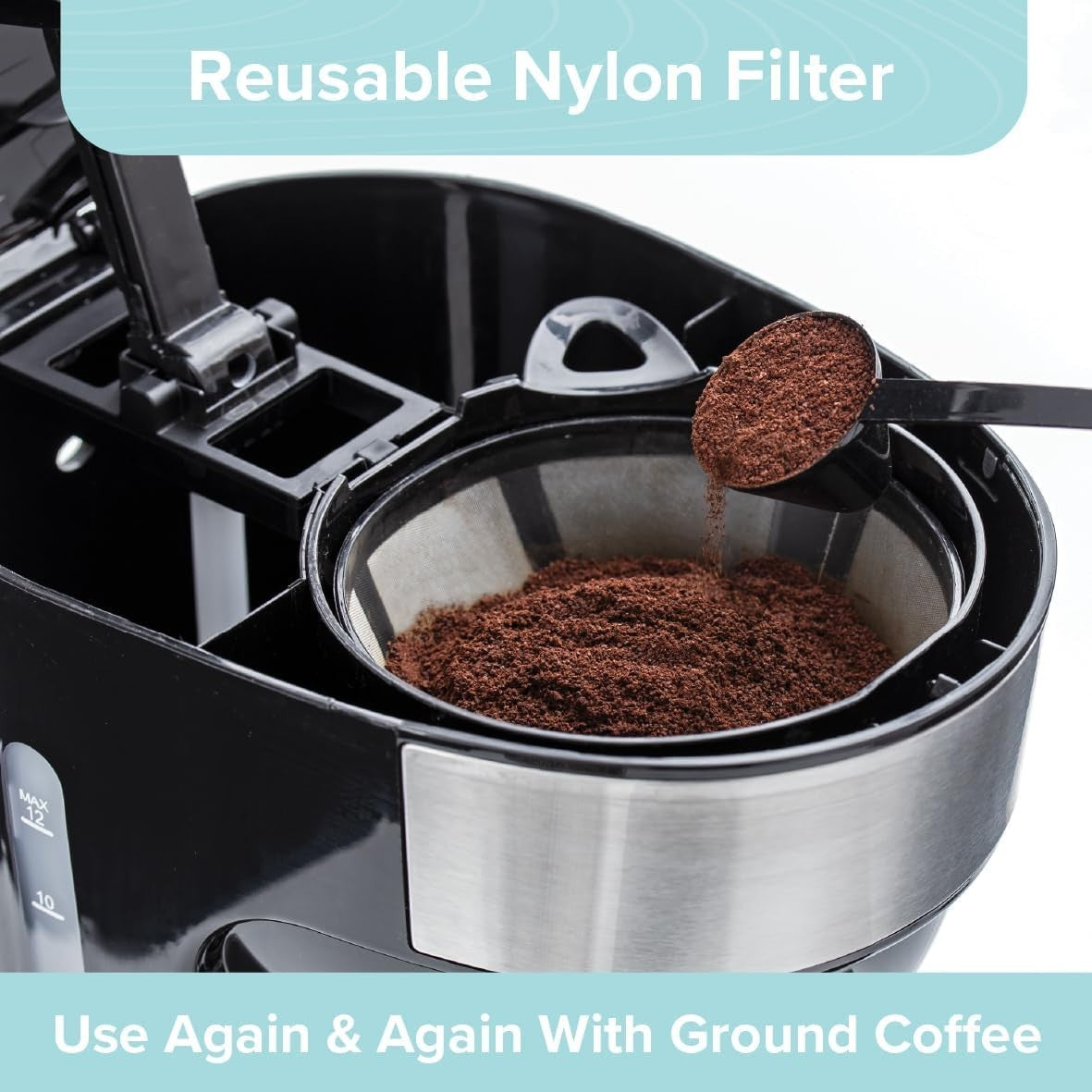 Digital Filter Coffee Machine 1.5L 12 Cup Timer Keep-Warm Anti-Drip 900W
