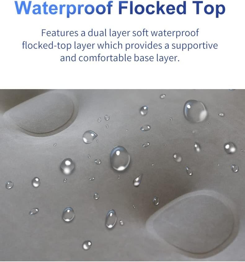 Double Inflatable Air Mattress Bed with Built-In Pump, 48CM High Comfort