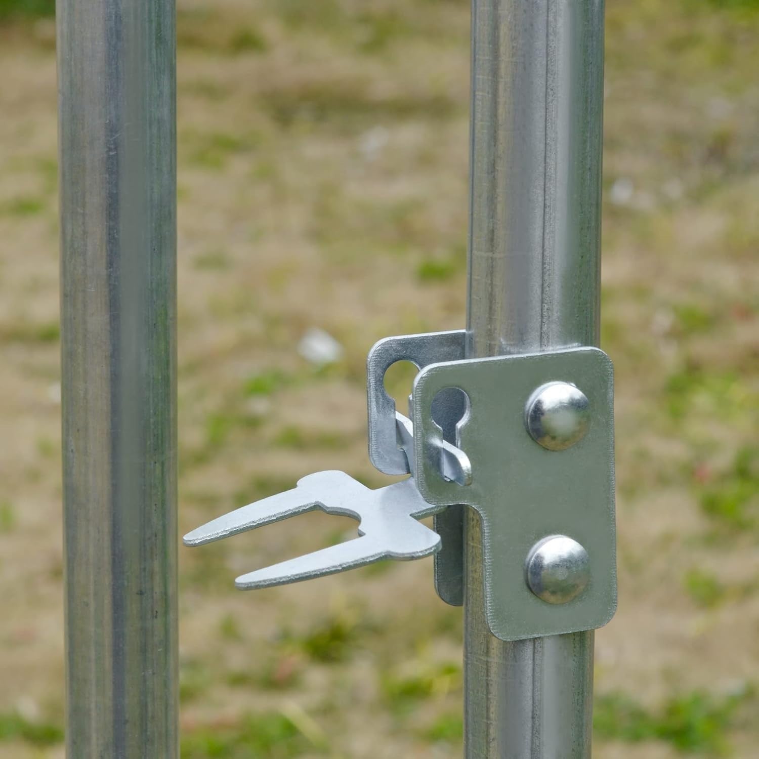 Walk In Chicken Run 2.8x3.8m Galvanised Coop UV Cover Door
