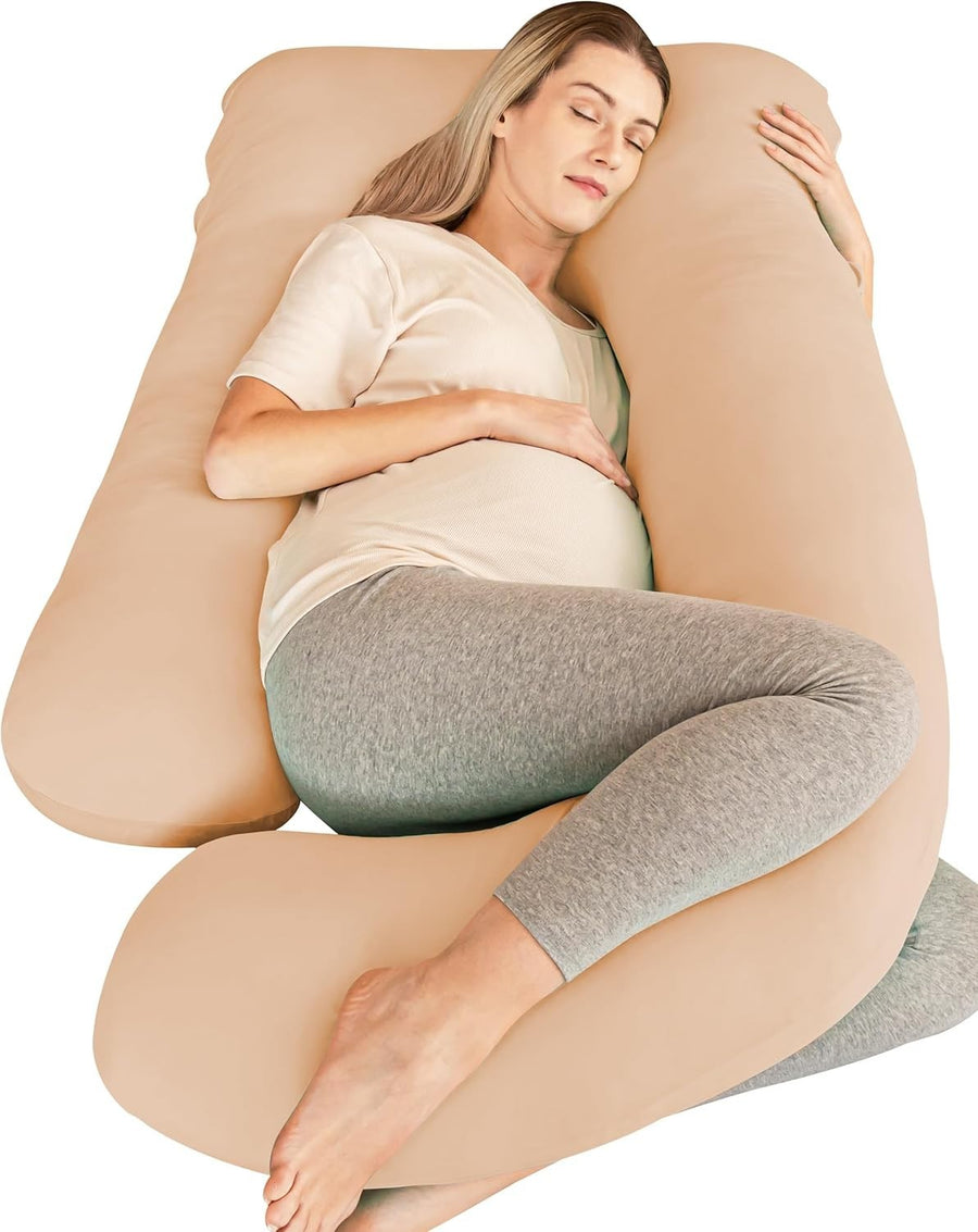 U Shaped Pregnancy Pillow 57in Full Body Maternity Support Pillow Soft Washable