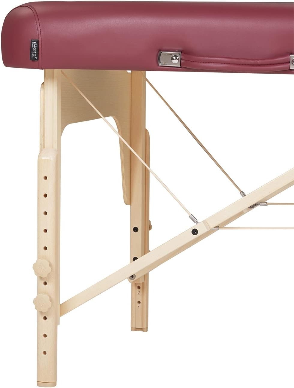 76cm Pregnancy Massage Table Portable Spa Bed with Belly Support Burgundy