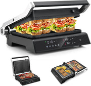 3-in-1 Panini Press Grill 1200W Non-Stick Plates 31x35x15cm