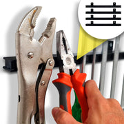 4-Pack Magnetic Tool Holder 48" Heavy-Duty Black Wall Mount