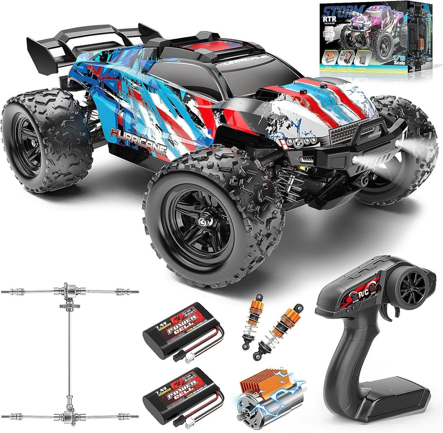 1:18 High-Speed 4x4 RC Car 40KM/H Off-Road Truck Adults Boys Dual Battery