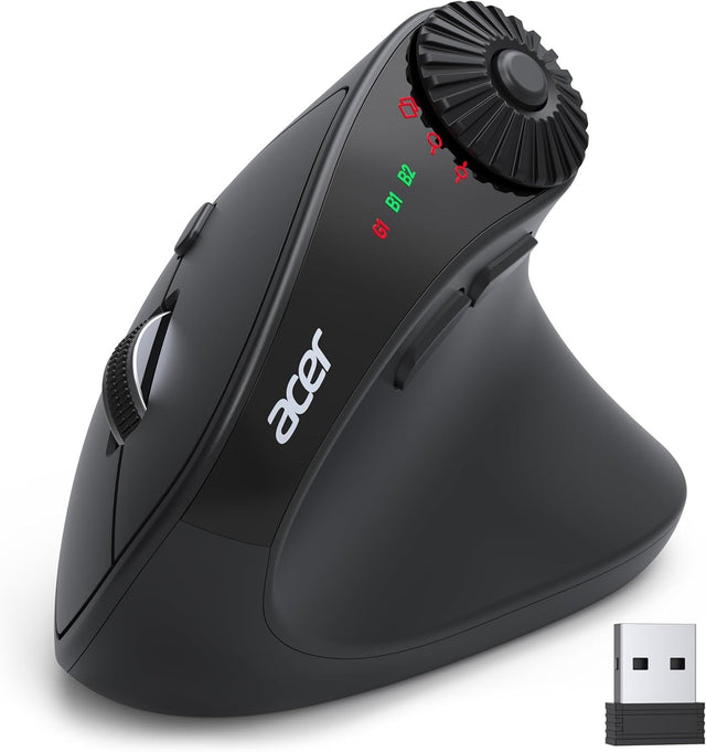 Vertical Ergonomic Wireless Mouse 4000 DPI Bluetooth 8 Buttons
