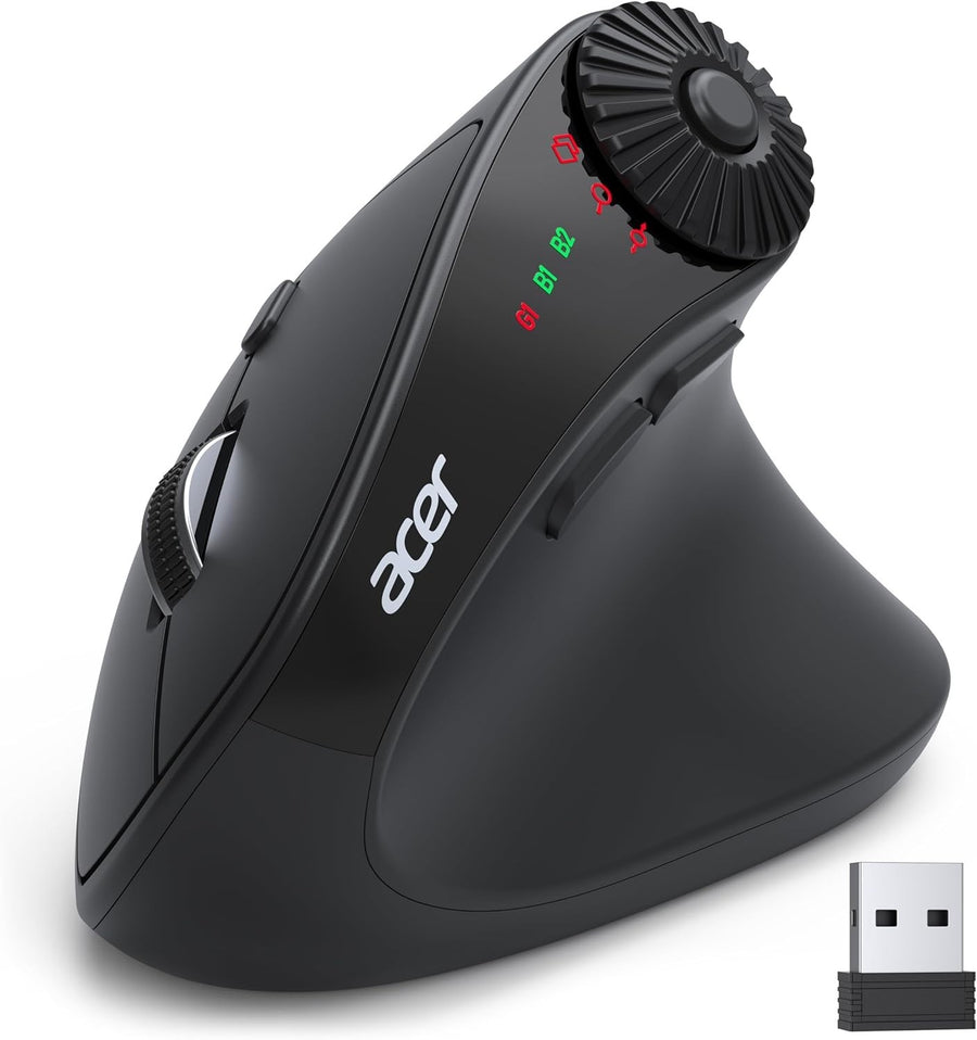 Vertical Ergonomic Wireless Mouse 4000 DPI Bluetooth 8 Buttons