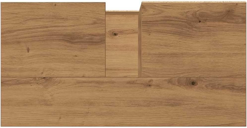 Modern Bathroom Vanity Cabinet Artisan Oak Storage Unit 65cm Under Sink Cupboard