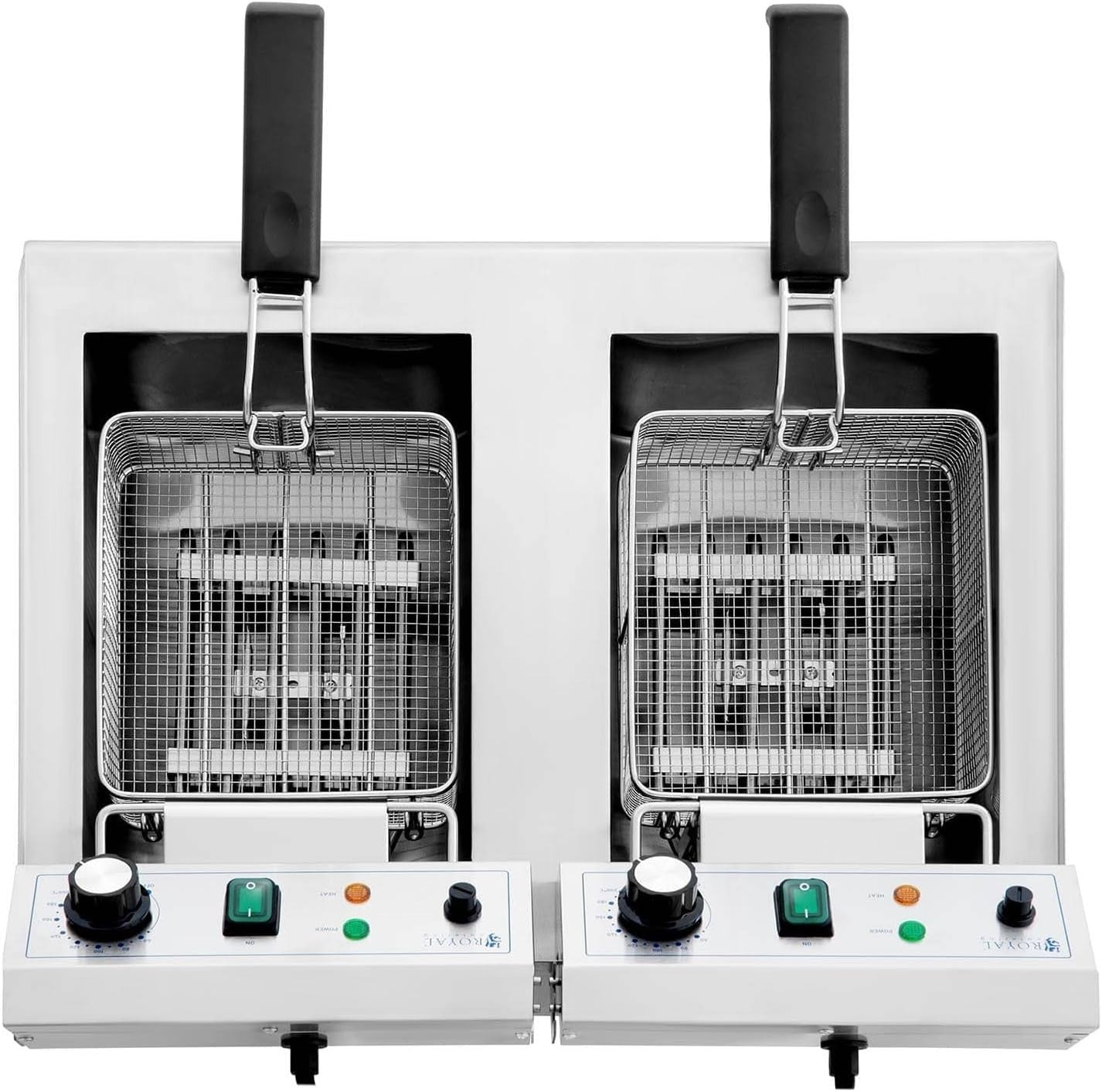 Commercial Electric Deep Fryer 2x9L Dual Tank 6000W Countertop