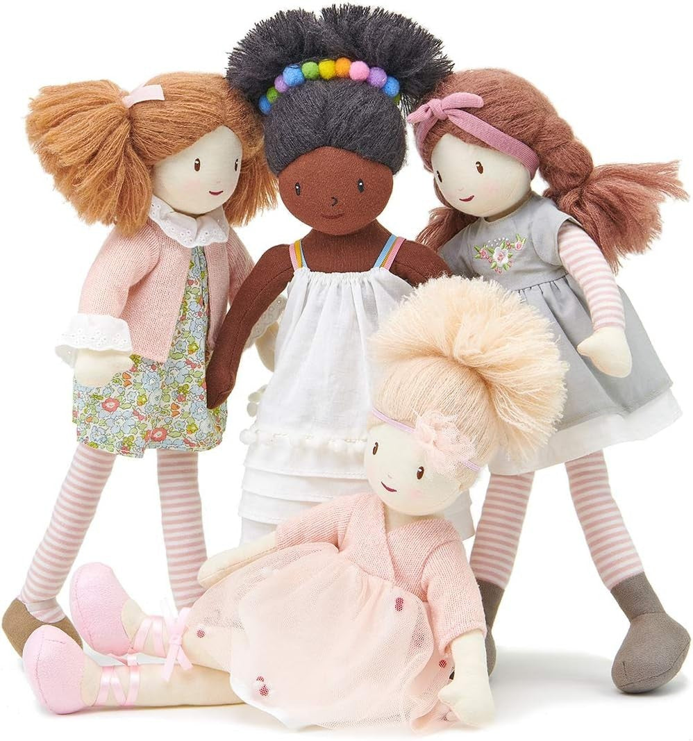 Ballerina Rag Doll Soft Plush Tutu Heirloom Cuddly Toy Gift for Kids Girls
