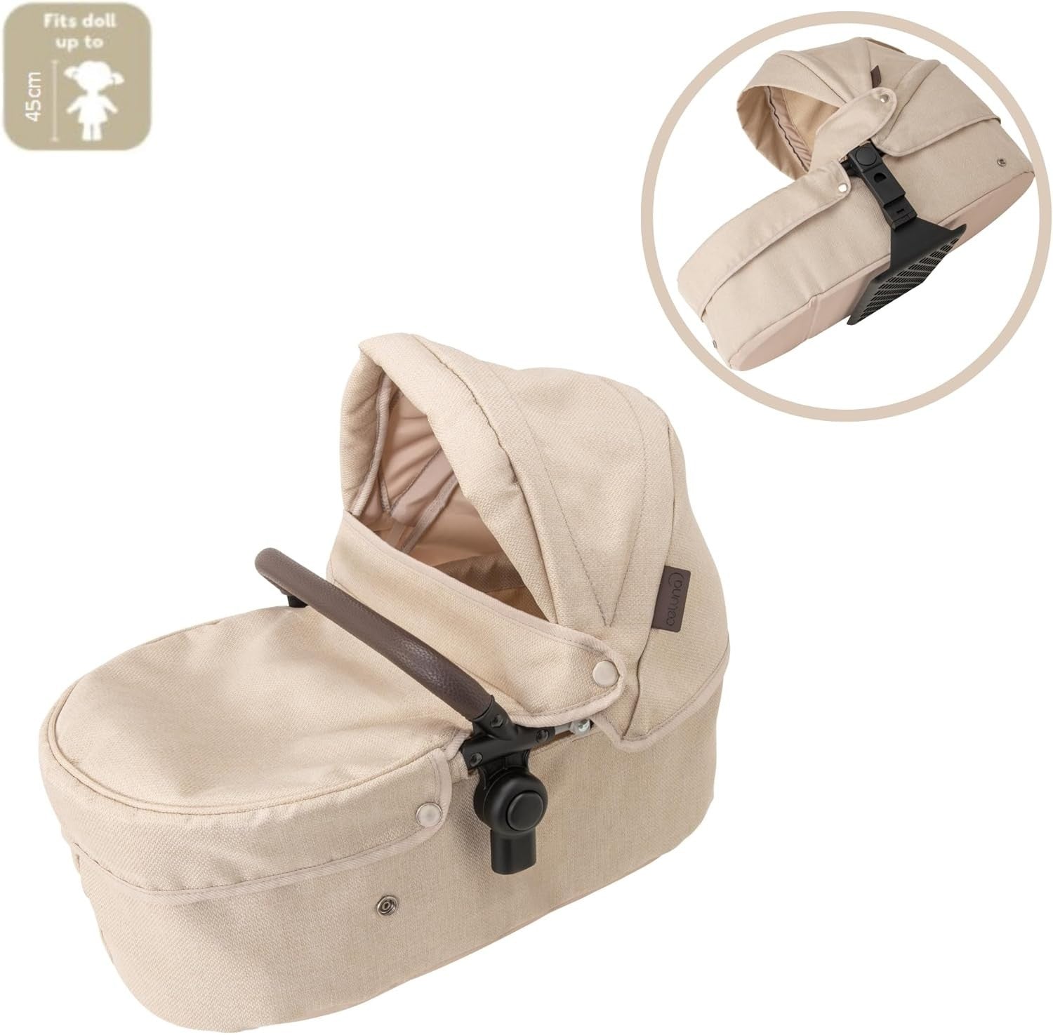3in1 Dolls Pram Pushchair Bassinet Adjustable Handle Toy Stroller 3+