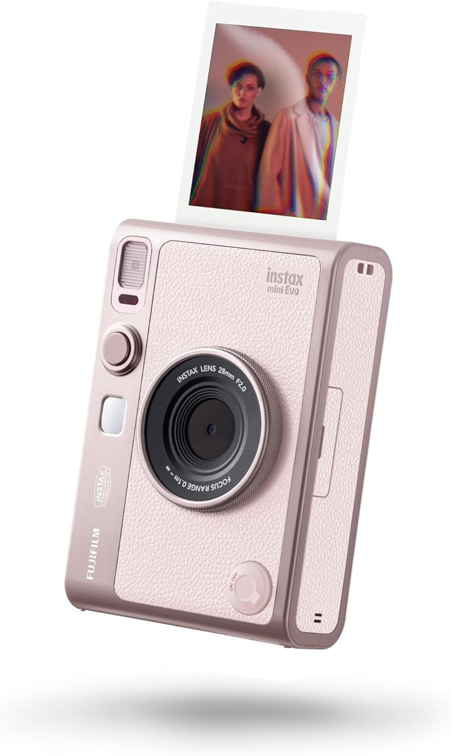 Hybrid Instant Camera Printer Rose Bluetooth LCD Screen 100 Effects
