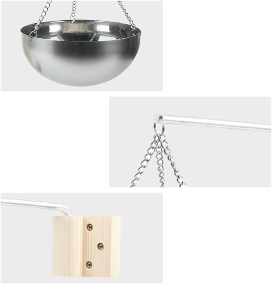 20cm Stainless Steel Sauna Aroma Bowl w/ Adjustable Swing Arm – Wall Mount