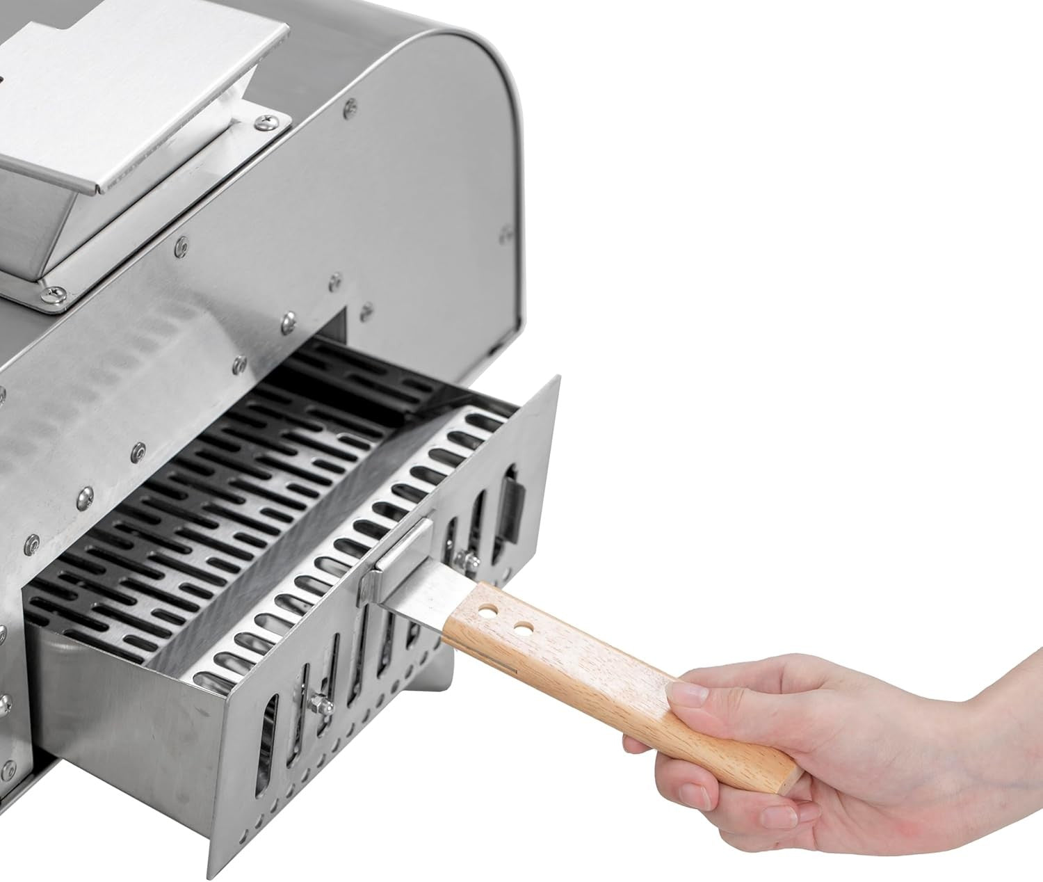 Large 16" Stainless Steel Outdoor Pizza Oven | Wood Pellet BBQ Pizza Maker 90s