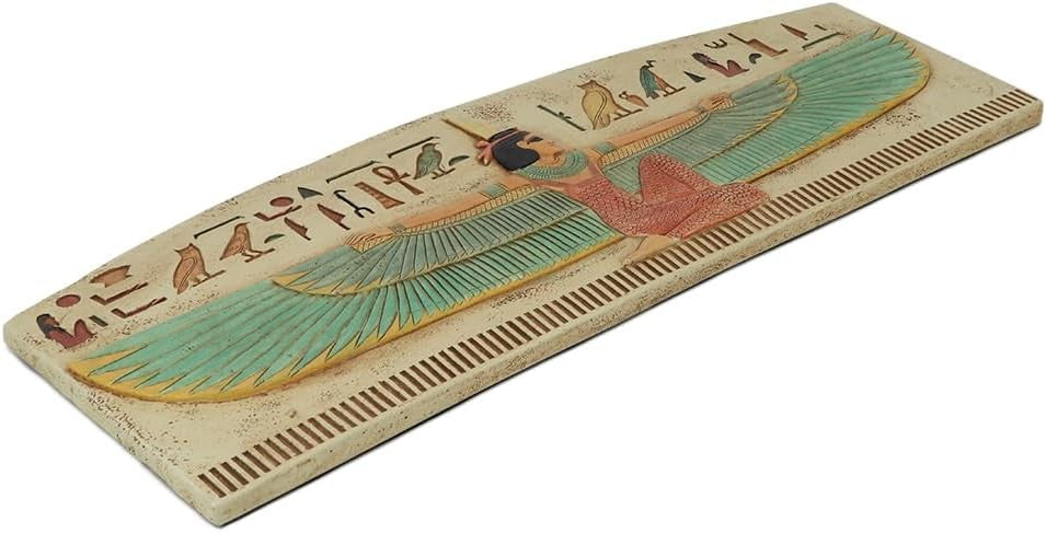 Egyptian Winged Isis Wall Plaque Large Relief Decor