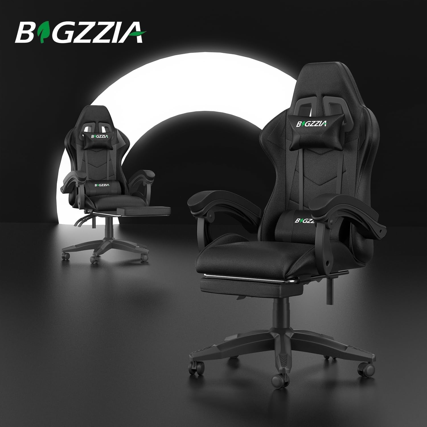 Ergonomic Gaming Chair with Footrest Reclining Office Computer Chair
