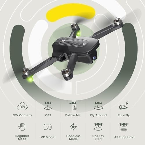4K GPS Drone w/ Brushless Motor Auto Return Follow Me 46Min Flight Foldable
