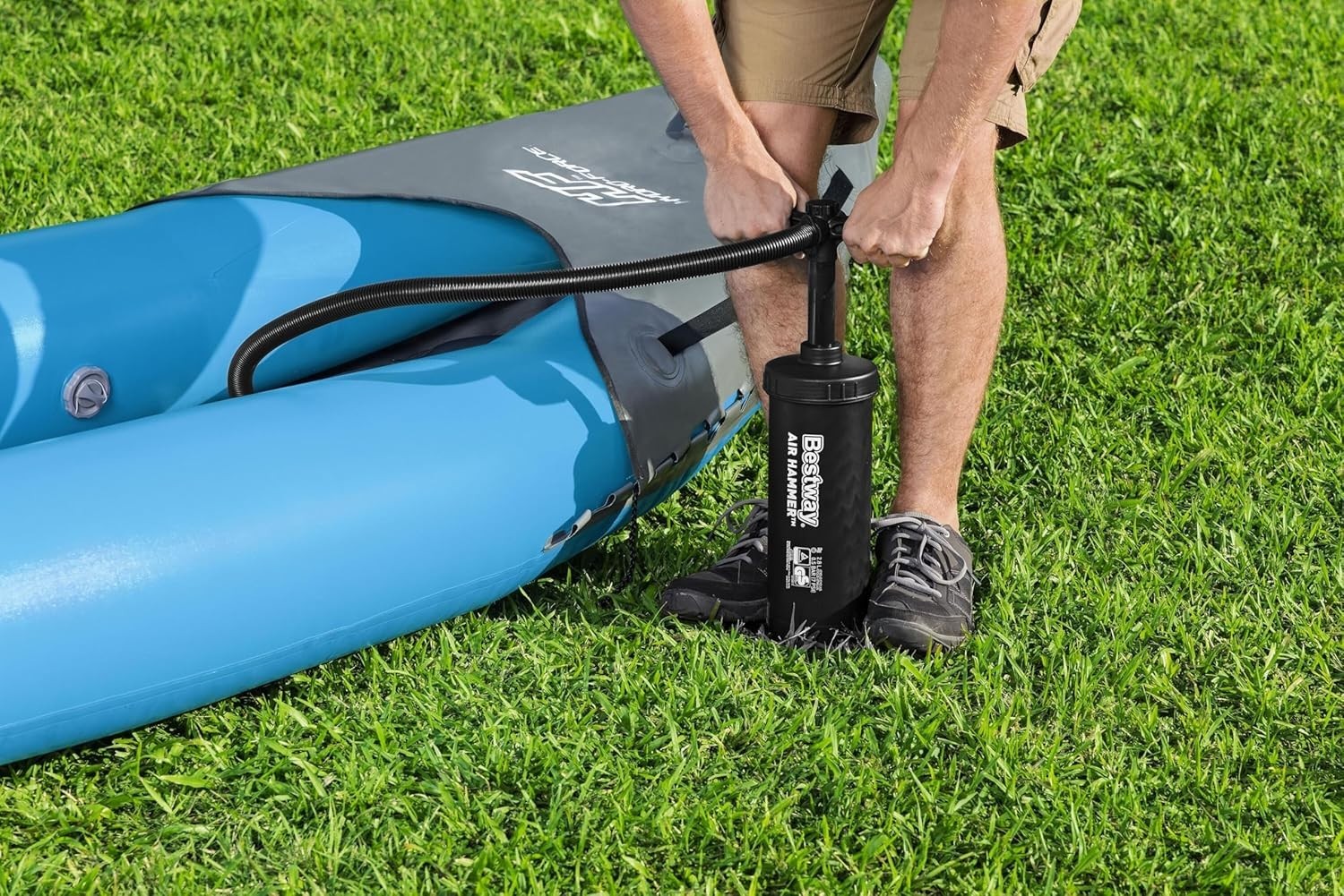 Inflatable Kayak Set w/ Paddle Pump Seat Carry Bag PVC Boat