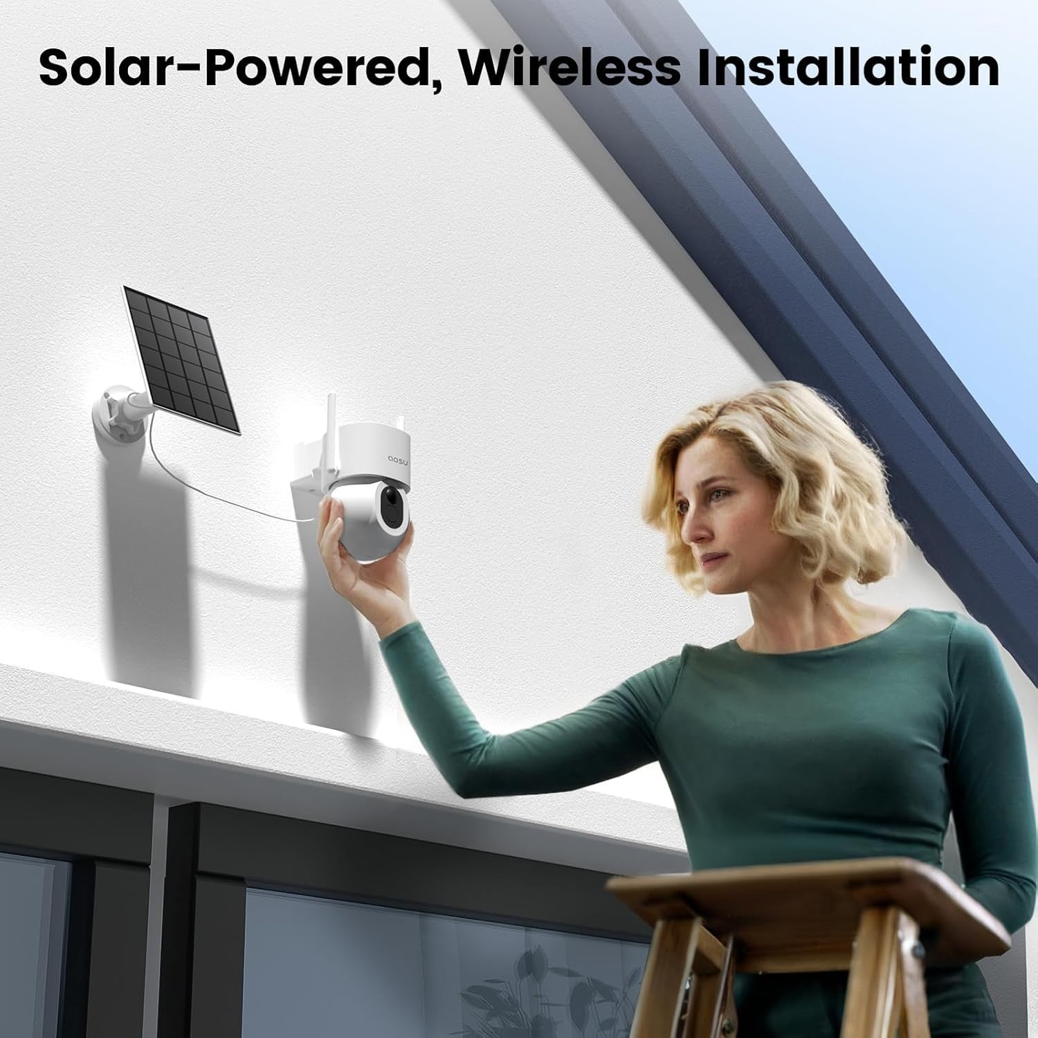3K Solar Security Camera Wireless Outdoor 360° PTZ AI Night Vision