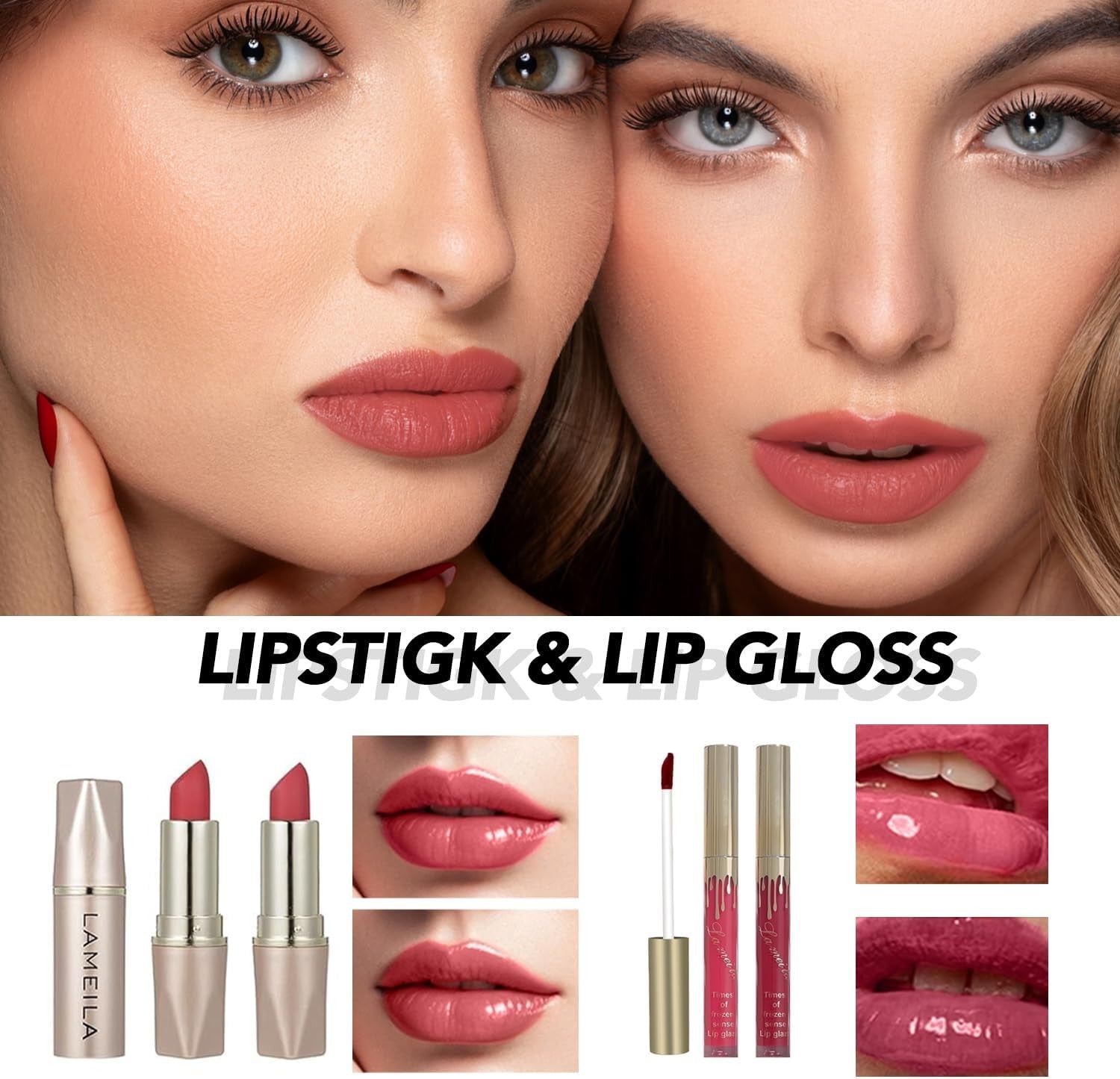 34pc Makeup Kit – Eyeshadow, Lipstick, Brushes & Travel Bag