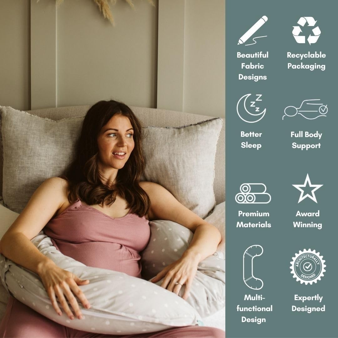 Pregnancy Pillow Full Body 65" C Shape Adjustable Maternity Sleep Support