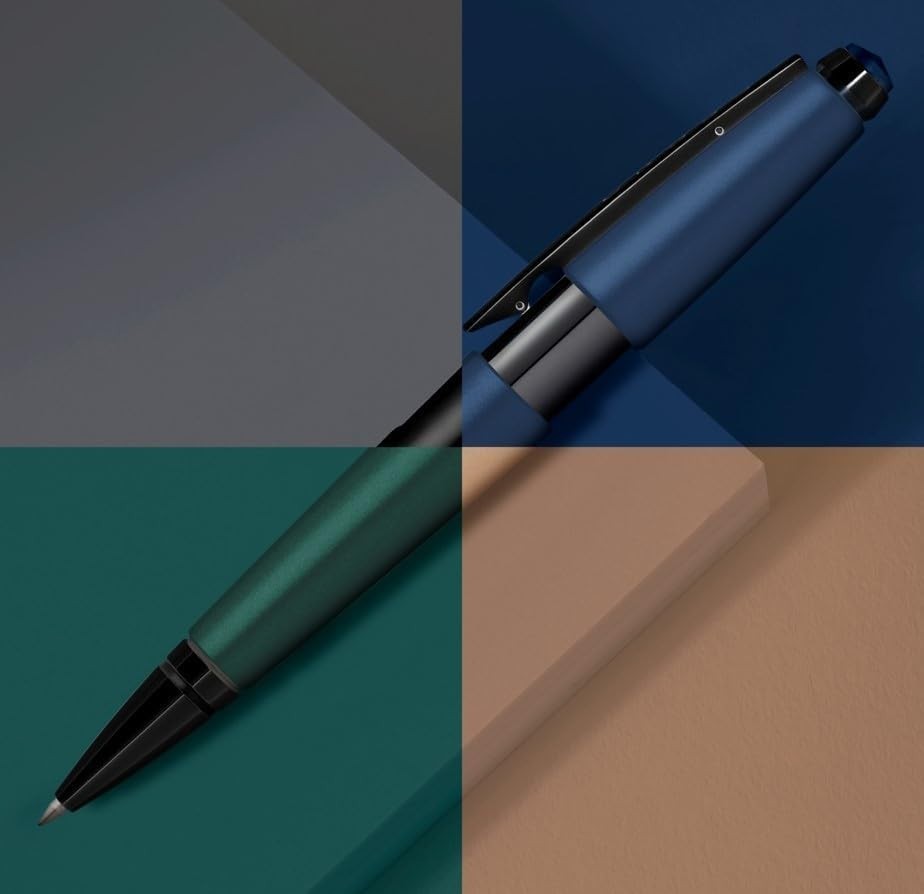 Luxury Jet Black Rollerball Pen Model Edge Gel Ink Smooth Writing
