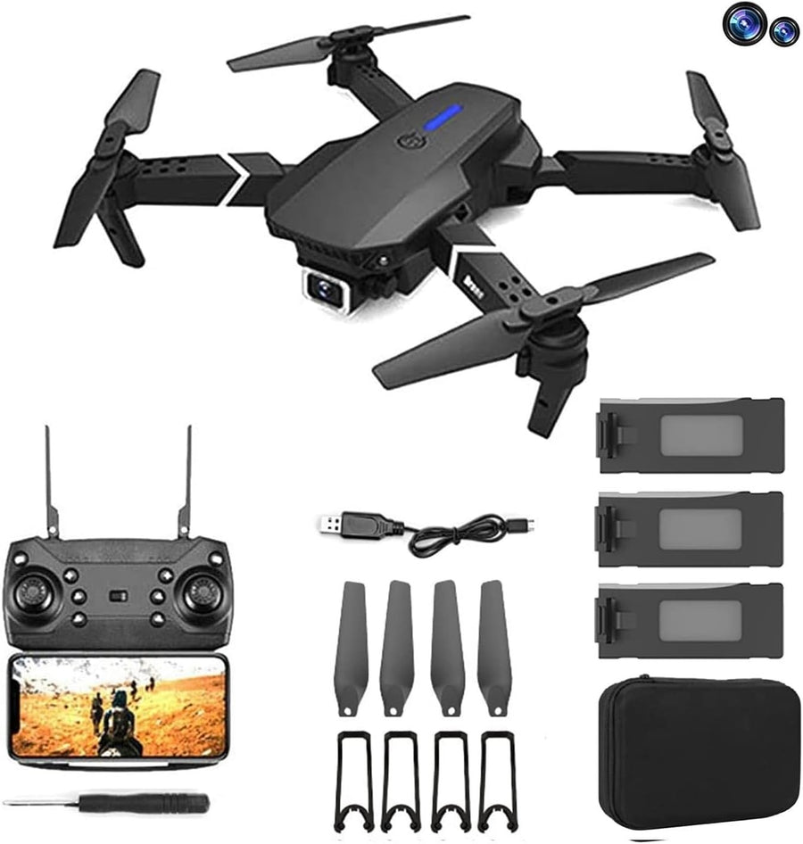 GPS Drone E88 Pro with 1080P Dual Camera Foldable RC Quadcopter Adults
