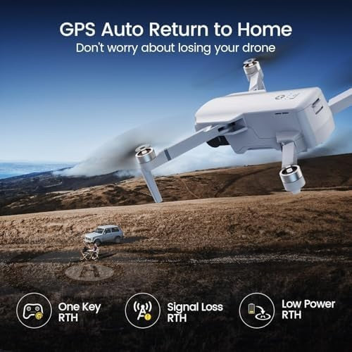 Holy Stone HS360D GPS Drone 4K Camera, 80-Min Flight, Foldable, RC Quadcopter