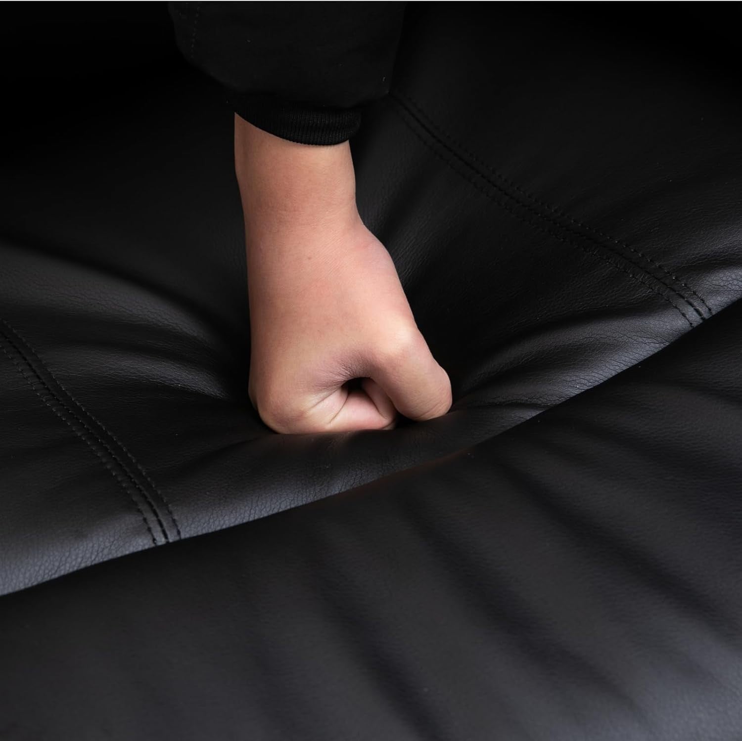 Massage Recliner Chair Heat 8-Point Swivel Rocking PU Leather Footrest Black