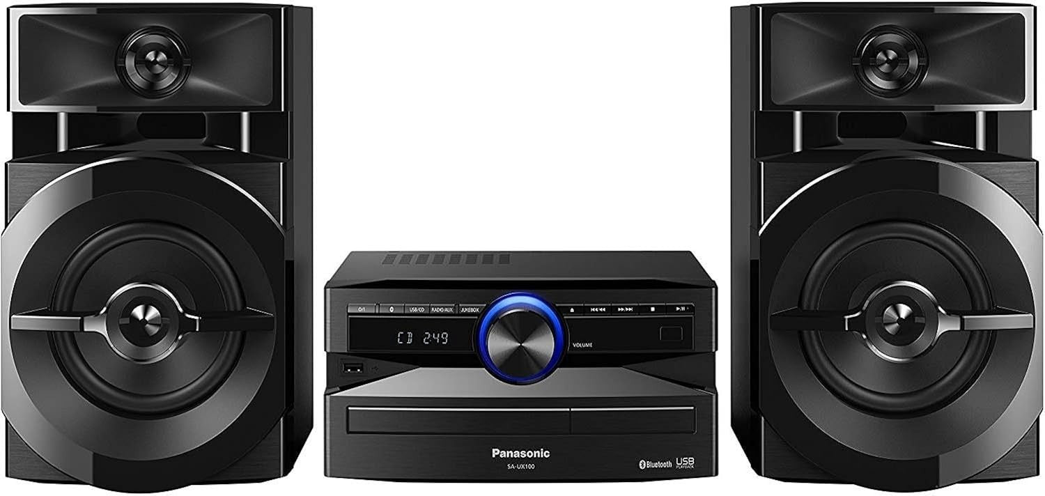 300W Bluetooth Hi-Fi System with CD USB FM Radio + RCA Cable