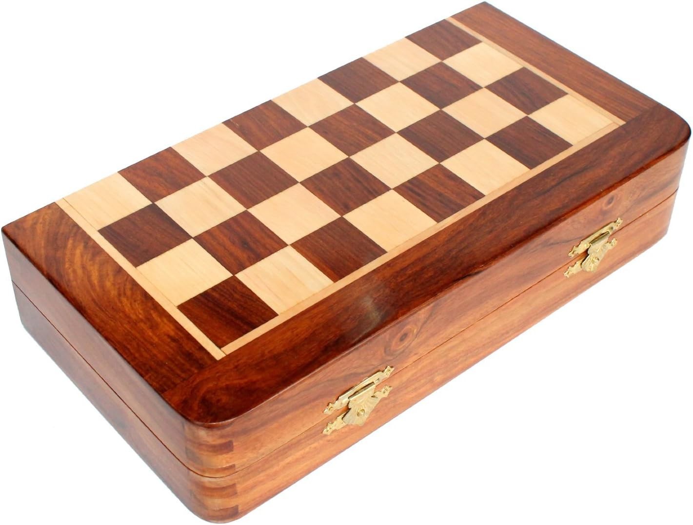 31cm Wooden Magnetic Chess Set Folding Board with Storage Handcrafted Luxury