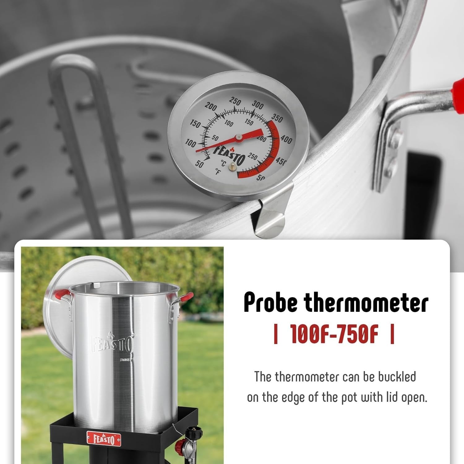 30QT Outdoor Turkey Fryer Propane 50,000BTU Seafood Boiler Kit