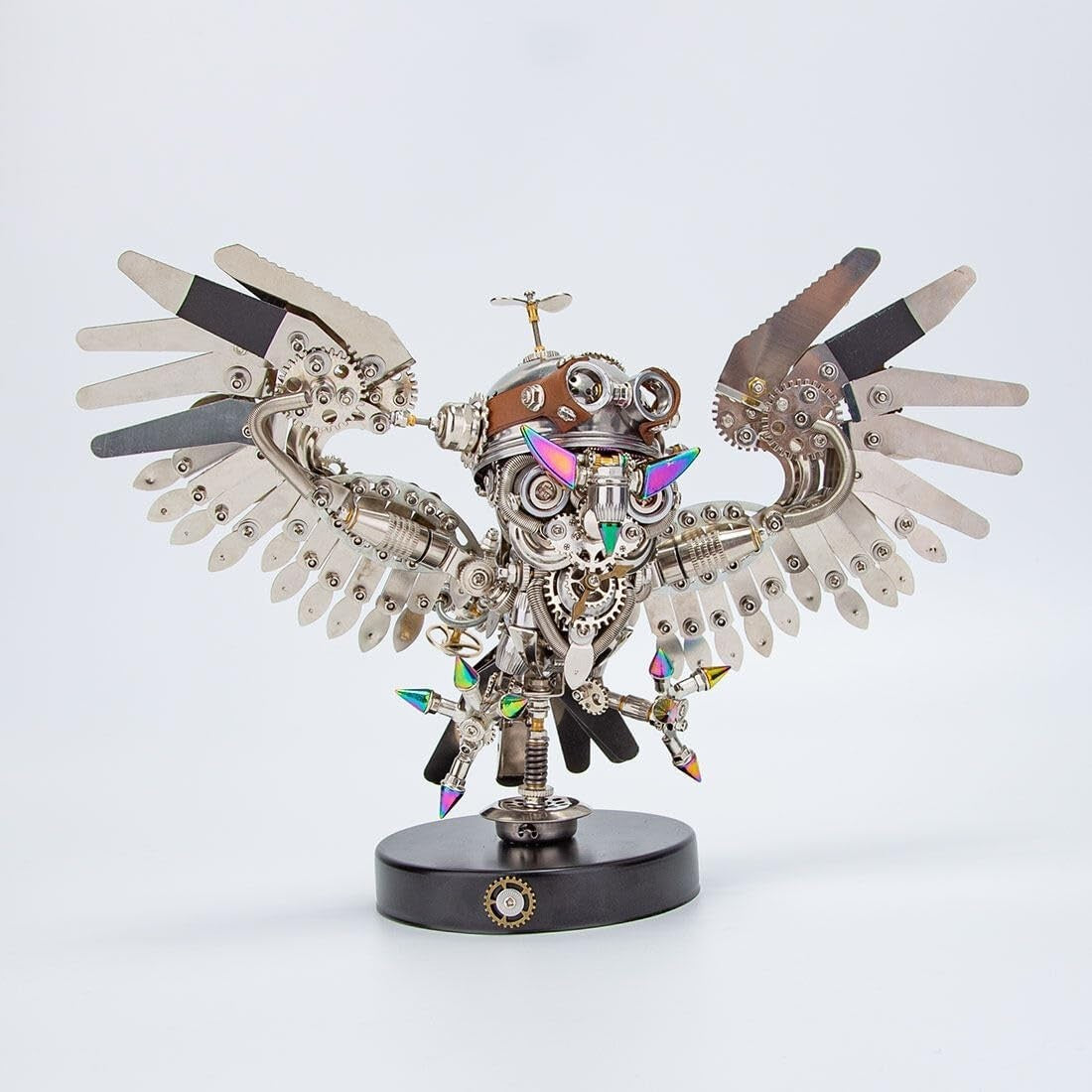 3D Metal Owl Puzzle Kit 700PCS Steampunk DIY Mechanical Model Decor
