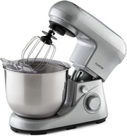 5L Silver Stand Mixer 1200W 6-Speed Planetary Dough & Cake Mixer