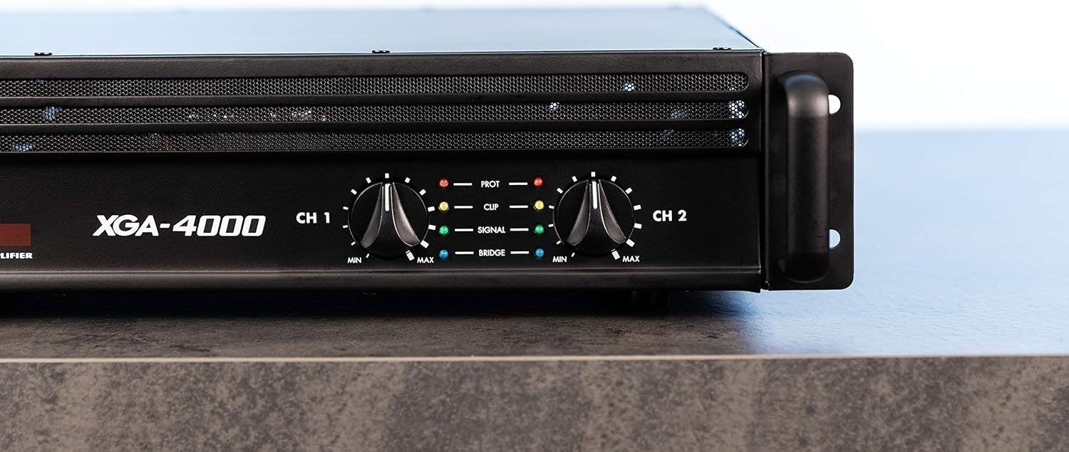 XGA-4000 2x350W Class AB DJ Amplifier Rack Mount Powered Mixer