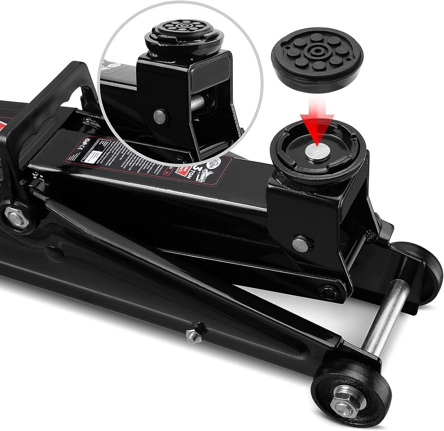 3 Ton Trolley Jack 135–400mm + Torque Wrench Set 40–210Nm Car SUV Lift w/ Cases
