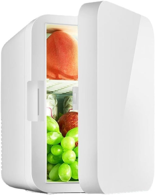 8L Mini Fridge Cooler & Warmer Portable AC/DC Small White Compact