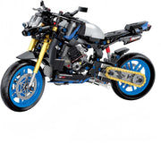 Detailed 638pcs Motorcycle Model Kit with Suspension & Realistic Parts