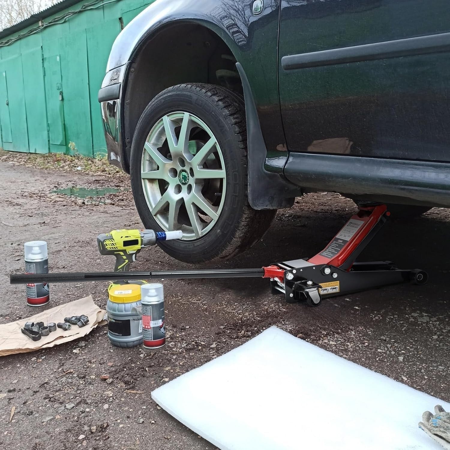 3 Ton Low Profile Trolley Jack Heavy Duty 85–470mm Dual Pump Fast Lift for Cars
