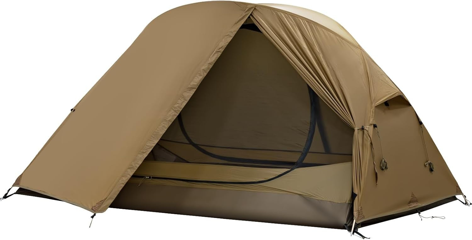 Ultralight 1-2 Person Backpacking Tent 4 Season Waterproof