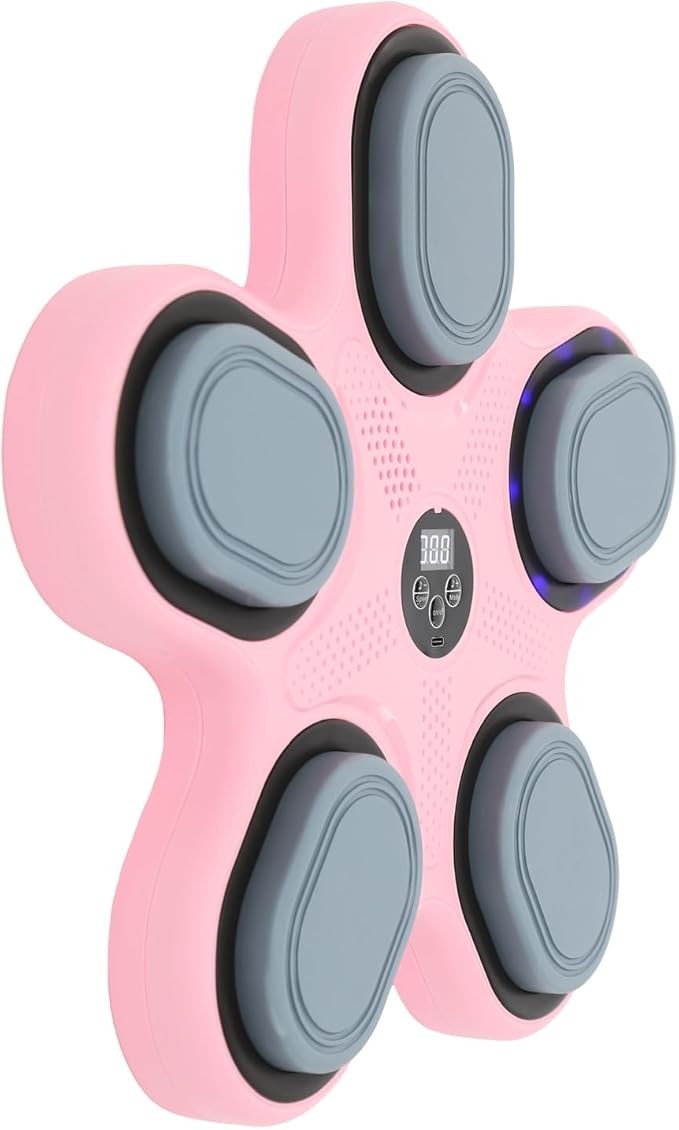 Kids Music Boxing Machine Punch Trainer Bluetooth Gloves Wall Mounted
