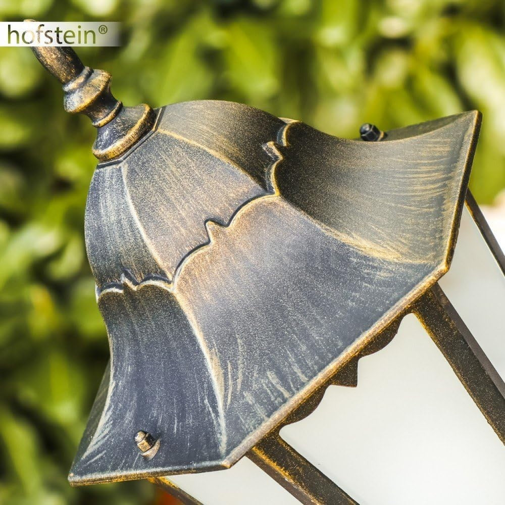 Hong Kong Frost Outdoor Lamp Gold 122cm Path Light IP44 E27